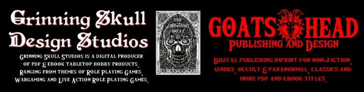 grin skull goatshead logo